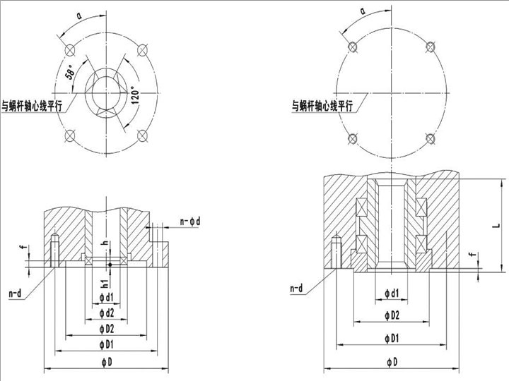 多回轉(zhuǎn)閥門(mén)電動(dòng)裝置-連接尺寸